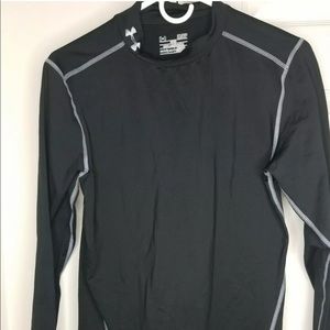 Under Armour Men's Black Fitted Shirt Size Small
